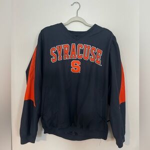 Syracuse Men's Navy and Orange Crew Windbreaker